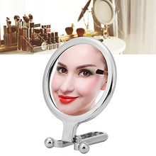 VIFER Specchio per Il Trucco Specchio per Il Trucco Fronte/Retro, Specchio per Trucco Portatile Pieghevole Ingrandimento 10 Volte, Famiglia, Specchio per Trucco Portatile(Argento)