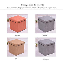 yanpengjuan Scatola di Immagazzinaggio Pieghevole, Cubo Poggiapiedi, Scatola di Giocattoli Pieghevole 30x30x30cm (Rosso)