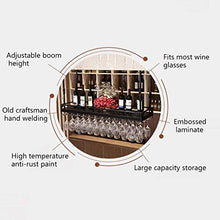 Portavini Portabottiglie in Ferro Sospeso, Regolabile in Altezza, Portabottiglie per Vino da Bar Ristorante, Portabottiglie per Vino, Portaoggetti (Size : 60cm)