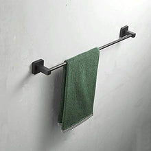 Porta asciugamano da bagno/cucina accessori portasciugamani Hanger 40 cm in acciaio INOX nero pittura Leekayer