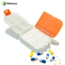 Astuccio portatile per pillole, dispenser per pillole da viaggio, con tre strati e grandi scomparti per contenere vitamine, pillole e capsule.