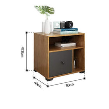 Comodino Camera da Letto Semplice Mini Cassetto Armadietto di stoccaggio Mobili Multi-Funzione Doppia Pompa Armadietto di personalità Armadietto Laterale Cuscinetto 300KG-47.8x40x50cm FANJIANI