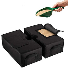 WAZA - Ombrello quadrato da 45,7 cm, con base per ombrelli staccabili, per patio, ombrelli per esterni, adatto a sabbia