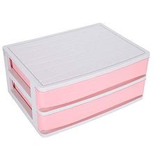 Scatola portaoggetti a doppio strato, scatola portaoggetti in plastica con cassetto Organizer per portaoggetti da tavolo impilabile per uso domestico