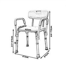 CLJ-LJ - Sgabelli da bagno per anziani e in lega di alluminio, per doccia, per donne incinte, per disabili, sedia di sicurezza, colore: blu