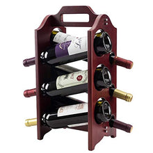 CYQ Portabottiglie Portabottiglie in Legno massello Portabottiglie Europeo Portabottiglie Espositore per Vino Portabottiglie per Vino Rosso 24x24x44cm