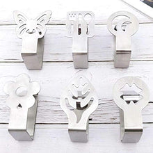 Clip per tovaglia U/B, 4 morsetti regolabili per copritavolo da cucina, ideale per casa, buffet, giardino, picnic, barbecue, matrimoni, feste fai da te (6,5 x 5 cm)