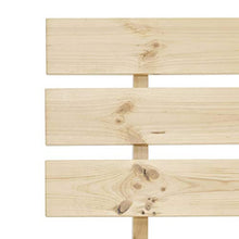 BIGTO - Struttura per letto in legno di pino massiccio, per camera da letto, stile C, 180 x 200 cm, colore: Naturale