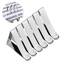 WDNMDDE 12 Pezzi Tovaglia Clip in Acciaio,Fermatovaglia Acciaio,Fermatovaglia per Esterno,Clip Tovaglia,Stainless Steel Tablecloth Tables Cover Clips Holder Clamps Party Tool per Outdoor Picnic Party