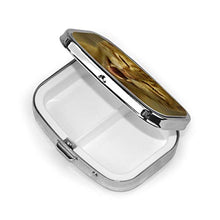 Contenitore portatile in metallo per pillole per pillole e pillole per gatti, per contenere pillole quotidiane e viaggiare.