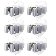 ZXCASDF Mobilia Mop Acciaio Fermaglio Mop Specchio Gancio Amore Acciaio Forte Disegno Viscosa Punzonatura Libero Mop della Clip Bagno Impermeabile Antiscivolo Cremagliera Scarico A Muro