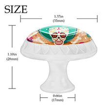 Retro bunter Schädel 4 PCS Pomelli per Porta, Pomolo per Mobile, Pomelli per Mobili con Viti, Maniglia per Armadietto, Pomelli per Porta, Pomelli per Cassetti per Porta, Armadio, Cassetto e Credenza