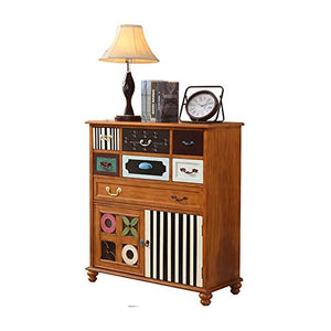 Heqianqian Cassettiera A Credenza Governo di immagazzinaggio Lato Pranzo Governo del Vino Country Classic in Legno Massiccio Cassetto mobili for Soggiorno Mobili per Camera da Letto
