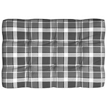 Buyounger Cuscini per Divano Pallet 5 pz Grigio Motivo a Quadri