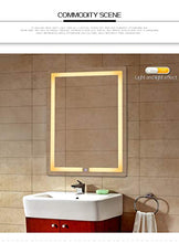 Bathroom Wall Specchio, Composizione Verticale Back Light-Emitting Europei E Americani Semplice Senza Cornice da Bagno del LED Specchio per Il Trucco Specchio del Bagno Specchio del Bagno Specchio