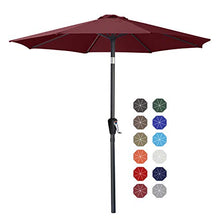 ABCCANOPY Ombrellone con pulsante per l’inclinazione, per il cortile, tavolo, mercato, giardino, terrazza e piscina, 8 stecche, oltre 13 colori, diametro: 19 cm / 22,9 cm / 25,4 cm