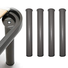 Goldflex Piedi per Rete in Metallo Altezza finita al Profilo della Rete di 35cm, 4 Gambe in Acciaio
