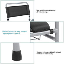 zvcv Utile Comodino Pieghevole Sedia da Toilette Sedia da Bagno Niture Anziani con braccioli e Sedile Imbottito, tavolino Regolabile in Altezza