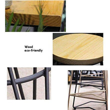 LWW Sgabelli, Sgabelli Retro Sedia da pranzo in legno Designer Kitchen Bar bar di design sgabello in stile industriale,Seatheight45cm
