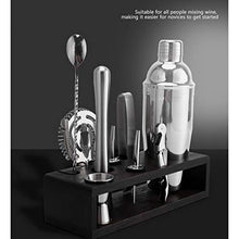 YUTRD ZCJUX Kit da Barista da Cocktail 10pcs con Stand, Set di Strumenti per Bar a Barca in Acciaio Inox Cocktail