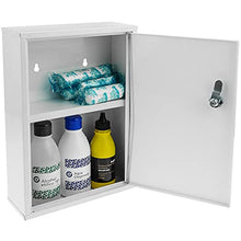 PrimeMatik - Armadietto di Pronto Soccorso in Metallo. Cassetta Medica a Muro 216 x 80 x 321 mm