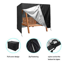 TTFLY - Coprisedile per dondolo, impermeabile a 3 posti, copertura per protezione solare 210D, Oxford da giardino