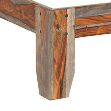SKM Giroletto in Legno Massello di Sheesham 200x200 cm (26.85kg) Grigio-8414