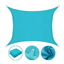 WXQIANG Sun Shade Sail, Outdoor Facility Impermeabile UV Block Parasole Baldacchino, 2 Specifiche Protezione solare, isolamento termico, (Colore: blu, Dimensioni: 4X4M)
