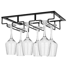 RINGLICHT F I Titolari Calice, Ferro Battuto Wine Rack, Upside-Down Domestica Governo del Vino Wine Bar Rack da Parete 6 del Gancio di Vetro, Vetro Calici Rack