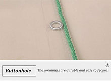 GJSN Outdoor Multiuso Incatramata-Incatramata Veranda Trasparente Impermeabile con Occhielli, Panno Di Isolamento Heavy Duty in Plastica per Campeio Flora Finestra, 19-Mil,1Mx3M