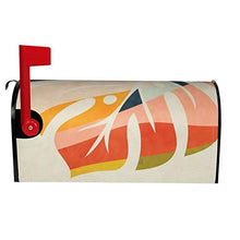 Shape Leave Modern Mid Century Unique Designed Magnetic Cassetta delle Poste Copre Postali Box Cover per Giardino Yard Decor Dimensioni Standard 51x48 Pollici