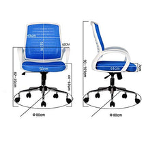 LWW Sedie, sgabelli da bar casa computer dell'ufficio Sedie ergonomiche Seggiovia sedia del personale della sede antiscivolo,Nero