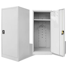 mewmewcat Armadio Armadietto Porta Sella in Acciaio 60x60x140 cm