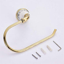 PYROJEWEL Parete cremagliera Bagno cremagliera cremagliere Gancio Bagno Pendente Hardware Anello di Oro Tubo in Rame/Appeso/cremagliera (21 * 9 * 12 5cm) mensola da Bagno