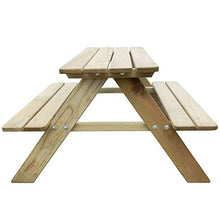 mewmewcat Tavolo da Picnic per Bambini/Tavolo da Picnic 89 x 89,6 x 50,8 cm in Legno di Pino
