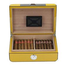 WRJY Cigar Humidor Scatola per sigari Artigianale in Fibra di Carbonio Scatola per sigari in Legno di Cedro Scatola per sigari con Vernice per Pianoforte Scatola per sigari da Viaggio p
