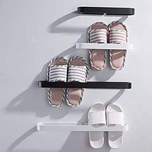 EEUK Porta Salviette Bagno da Parete Adesivo, Portasciugamani da Bagno Portasciugamani Autoadesivo, Porta Asciugamani Bagno e Cucina - Alluminio - Argento/Nera32cm-black