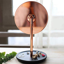 Specchio per il trucco, specchio desktop per il desktop a scatto da 180 gradi Specchio HD Specchio da principessa portatile, Specchio da tavolo europeo per studenti per camera da letto casa Bagno AOIW