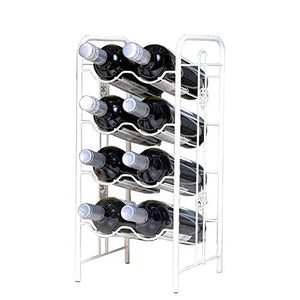 ShiSyan Wine Rack Wine scaffalatura for Bar Basement Cantina Cucina Sala da Pranzo Pieghevole Vino Bottiglie Holder Rack (Colore: Bianco, Dimensione: 22x23x48cm)