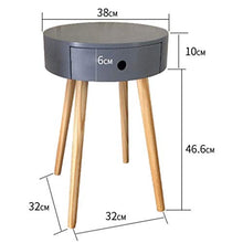Comodino Retro Comodino Comodino Comodino Comodino Divano Tavolino per Soggiorno scandinavo Camera da Letto Gambe in Legno (Color : Gray)