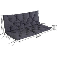Apangpang - Cuscino per sedia a dondolo, morbido, traspirante, antiscivolo, 120 x 100 x 10 cm, cuscino in spugna, utilizzabile per giardino, terrazza, divano