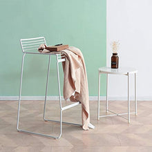 LF- Sgabello da Bar Sgabello da Bar Sgabello for la Colazione Sgabello da Bar Sgabello da Bar Bianco Nero semplicità (Color : White)