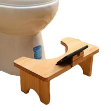 LZL Sgabello WC Sgabello a squatty Antiscivolo Sgabello in Legno massello in Legno massello Bagno Sgabello in Legno Postura per la Salute Vasino Tozzo (Color : Wood Color, Dimensione : Conventional)