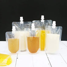 Cabilock Flaconi per Bebè in Plastica da 50 Pezzi Sacchetti di Liquore Riutilizzabili Portatili per Viaggi All'aperto 250 Ml