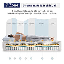 Vesgantti Materasso 80x200, Materasso Singolo Altezza 26cm a Molle Insacchettate Individuali e Memory Foam Supporto Ergonomico a 7 Zone, Materasso Ibrido con 2cm Topper Morbido, Pillow-Top Serie