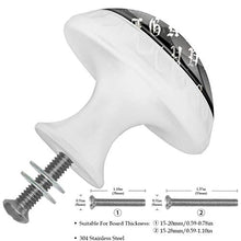 matematica 4 PCS Pomelli per Porta, Pomolo per Mobile, Pomelli per Mobili con Viti, Maniglia per Armadietto, Pomelli per Porta, Pomelli per Cassetti per Porta, Armadio, Cassetto e Credenza