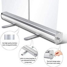 Topniu. (Usando in affari) Roll Up Banner Piano Banner Startning Guardia, Banner estraibile portatile in lega di alluminio con scudo a schermo trasparente per ufficio, negozi, ristorante, classe, 80 2