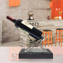 LHQ-HQ Bottiglia di Vino Wine Rack Rack Creativa Vino dell'Acciaio Inossidabile Rack Ant Wine Bottle Holder Ornamento di Cristallo di Vino Base Rack Decoration