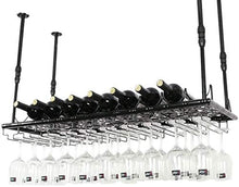 Leifeng Tower Classico Vino Rack ad Alta Temperatura della Pittura Solid battuto Materiale Ferro, Creativo Hanging Wine Rack Wine Glass Rack Upside Down Home Vino Hanger, Nero (Color : Black)