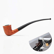 Set pipa tabacco in radica, pipa lunga da uomo portatile fatta a mano, con accessori, per Father Smoker, A1